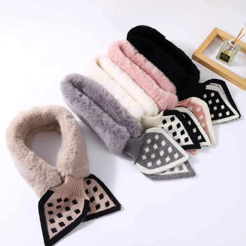 Thick plush scarf: warmth and style guaranteed