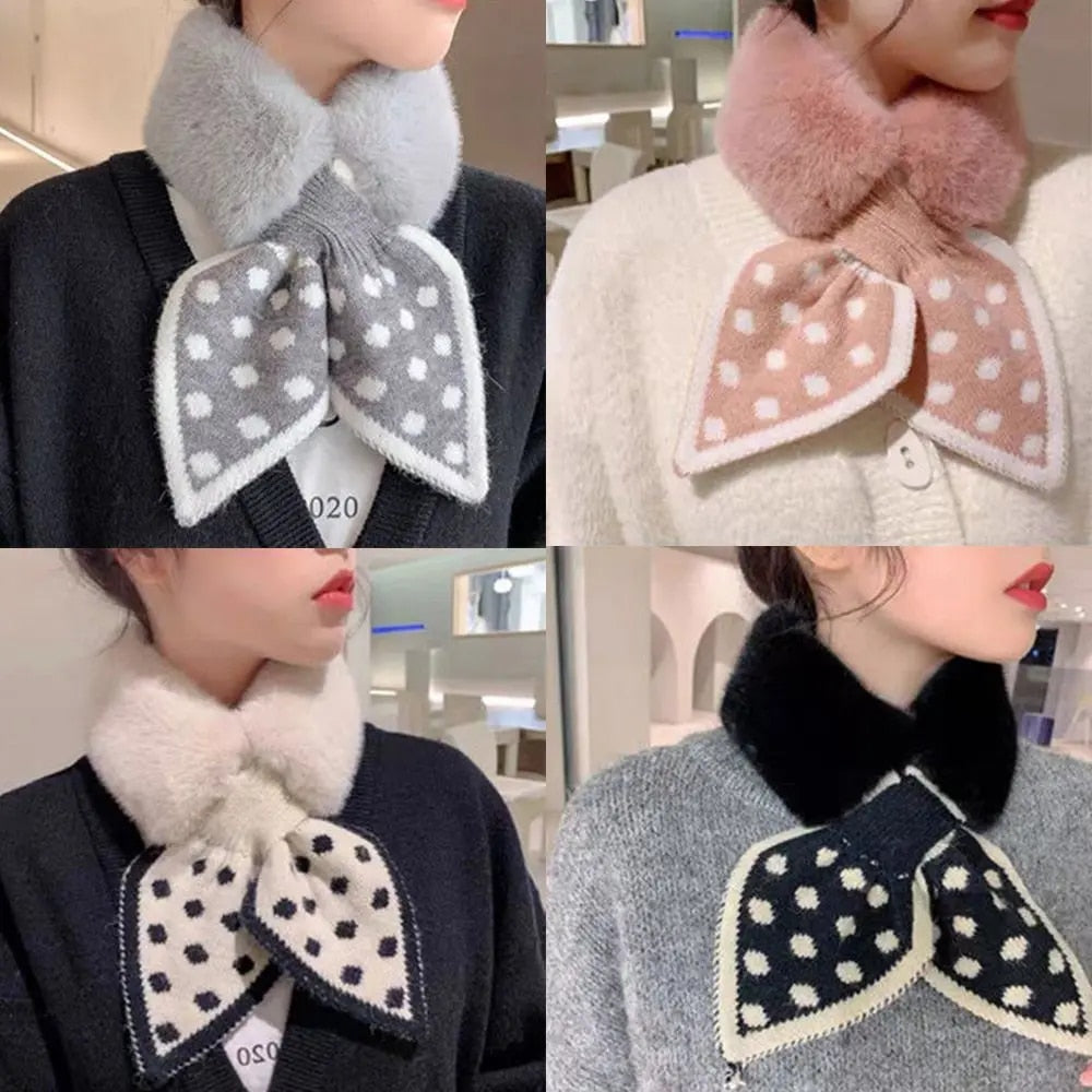 Thick plush scarf: warmth and style guaranteed