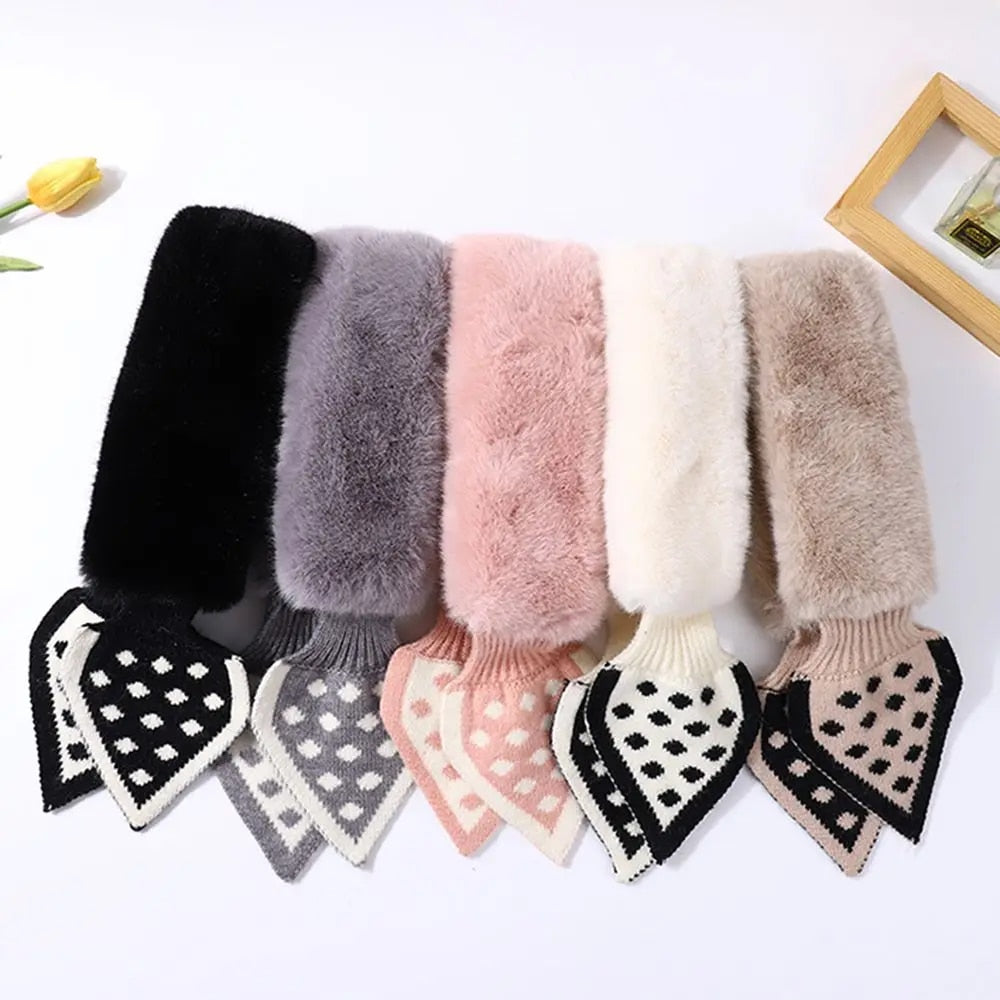 Thick plush scarf: warmth and style guaranteed