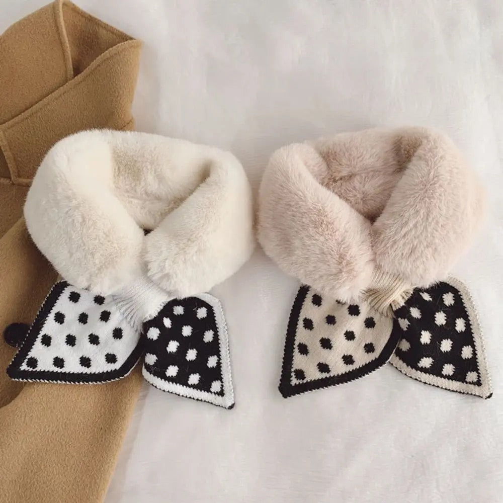 Thick plush scarf: warmth and style guaranteed