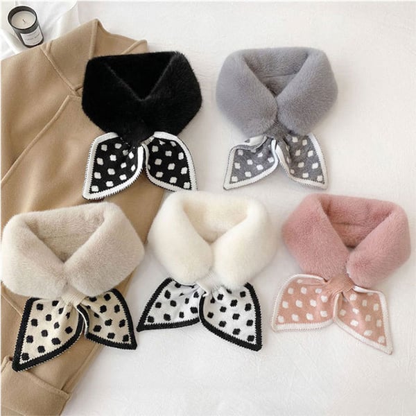 Thick plush scarf: warmth and style guaranteed