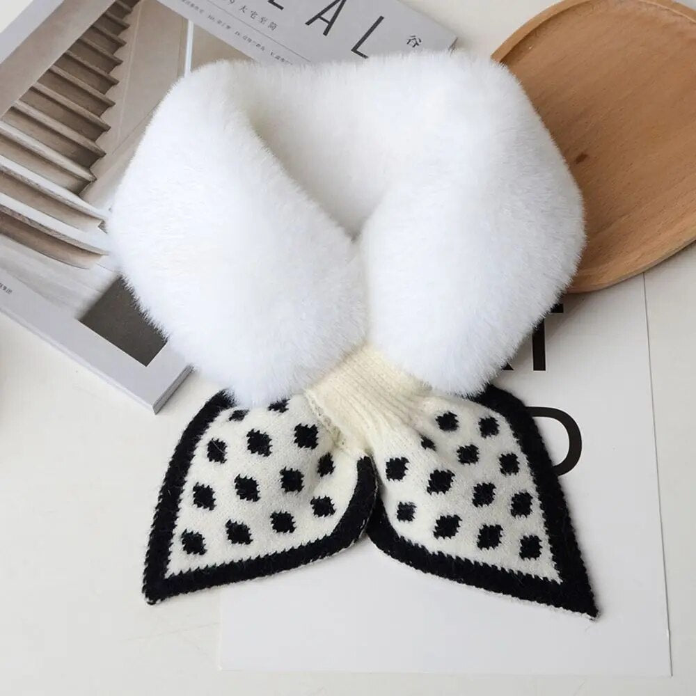 Thick plush scarf: warmth and style guaranteed