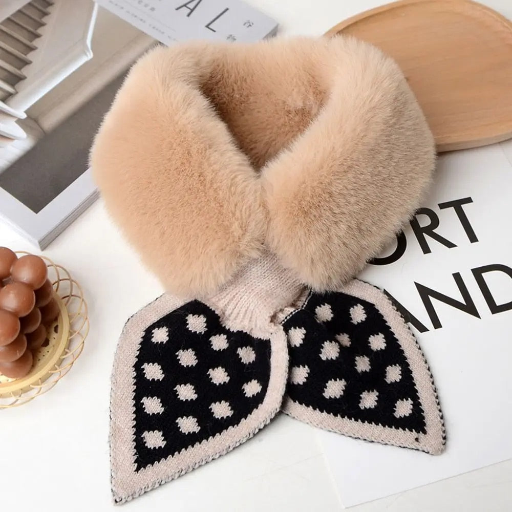 Thick plush scarf: warmth and style guaranteed