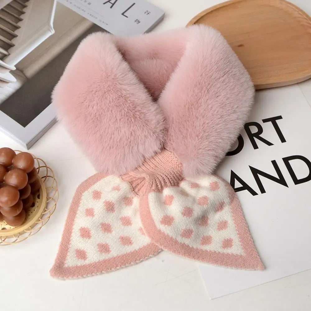 Thick plush scarf: warmth and style guaranteed