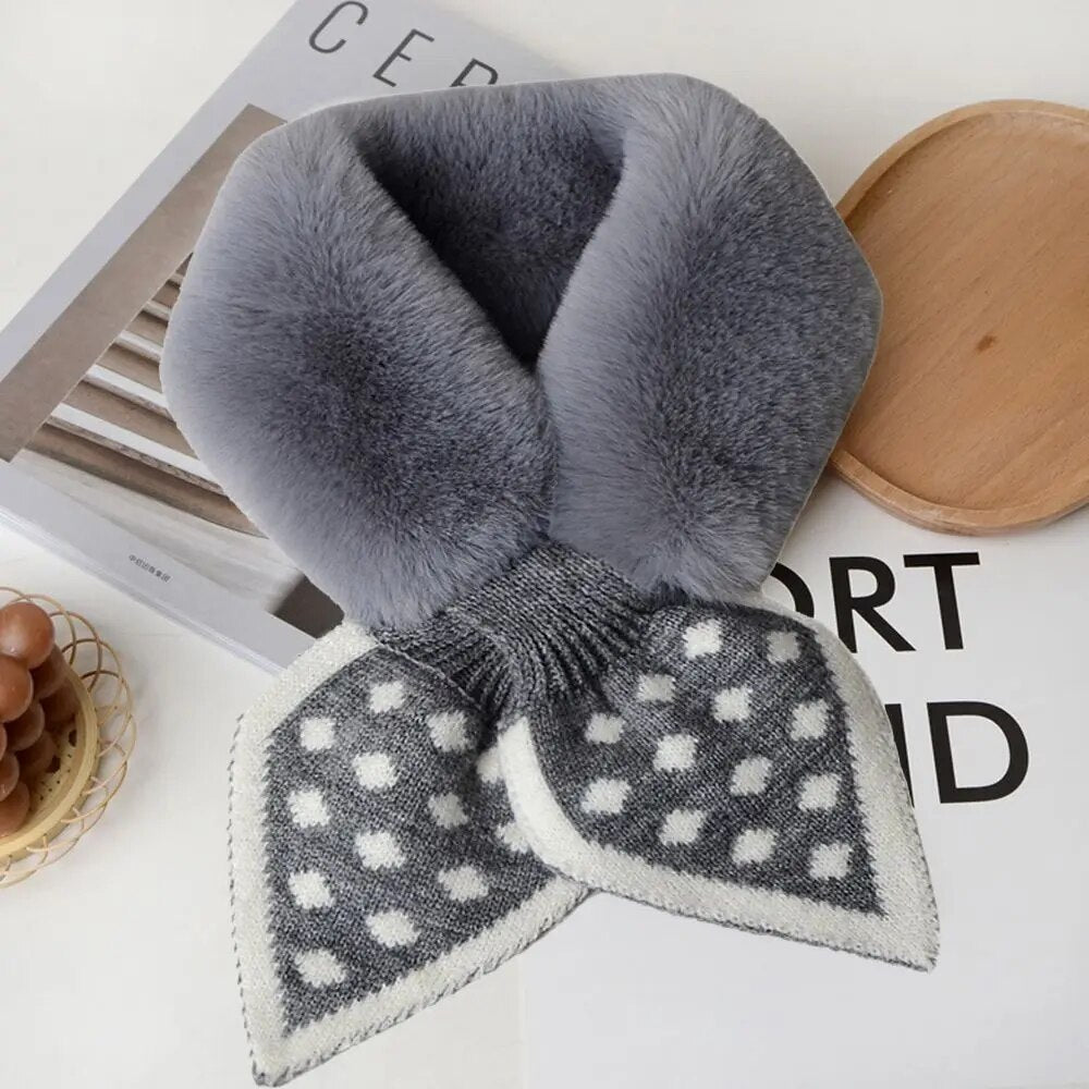Thick plush scarf: warmth and style guaranteed