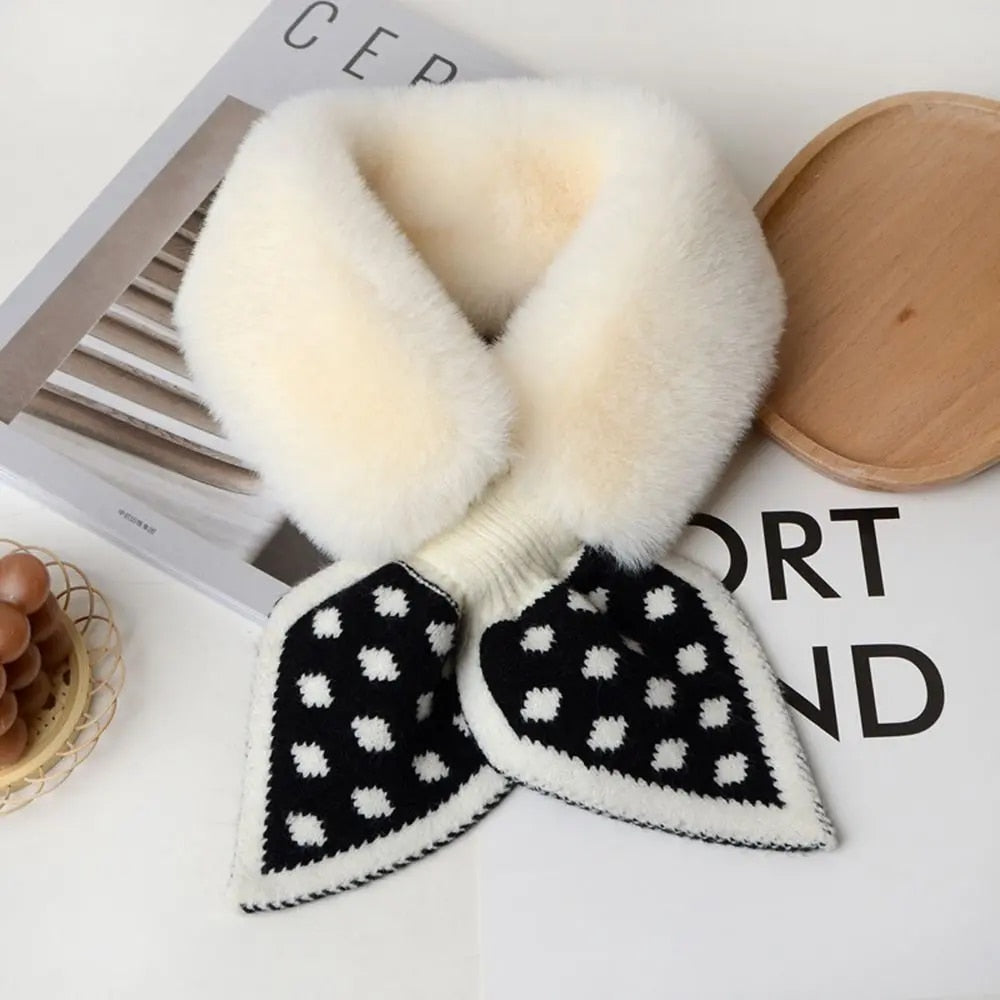 Thick plush scarf: warmth and style guaranteed